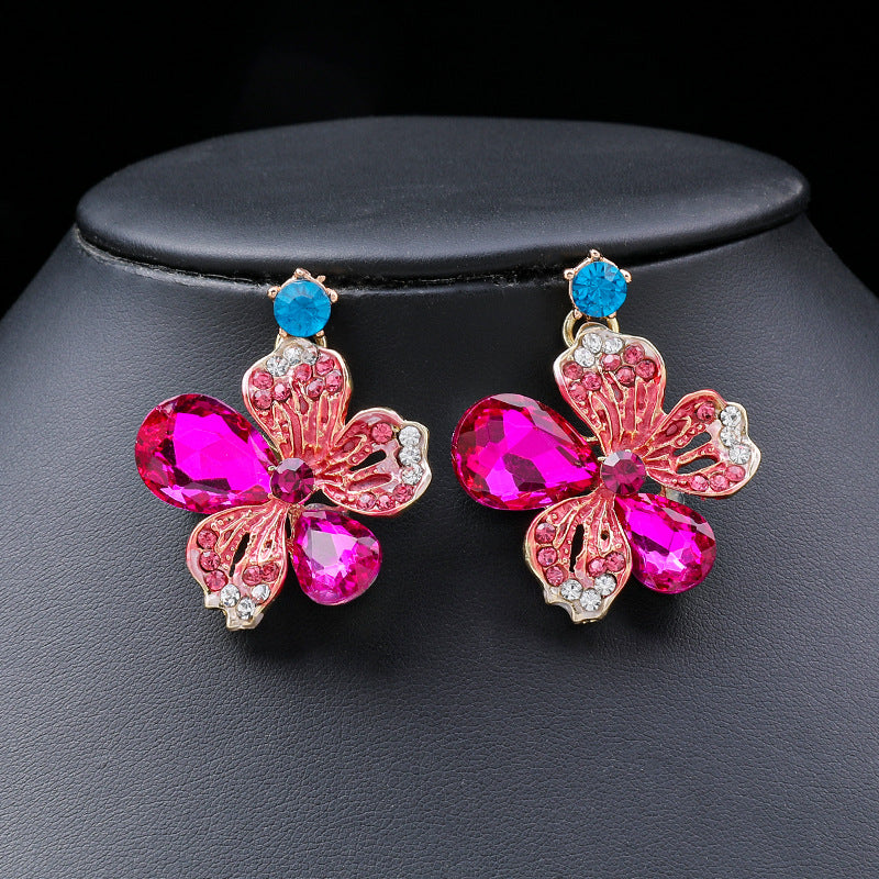 Women's Light Luxury Gorgeous Bridal Painted Oil Necklaces
