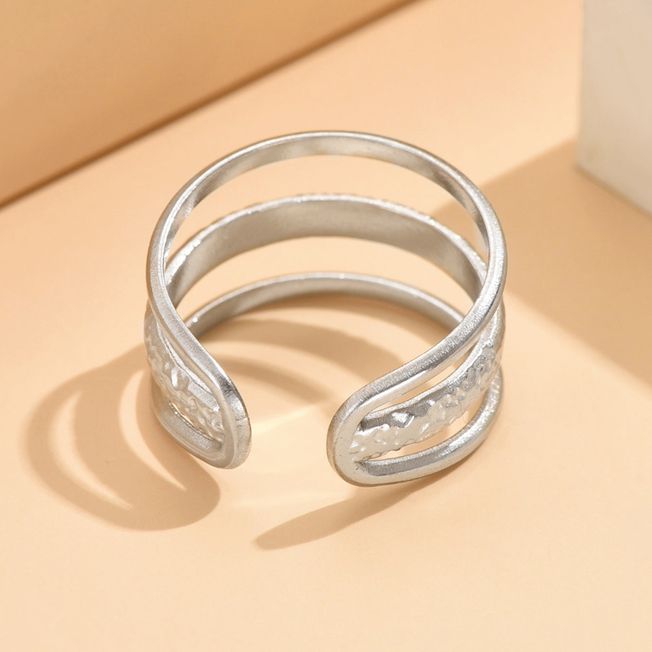 Twin Style Line Adjustable Stainless Steel Cold Rings