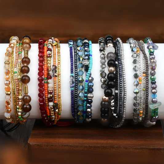 Gravel Crystal String Beads Female Niche Bracelets