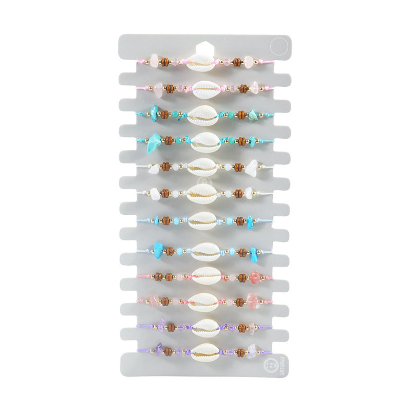 Shell Gravel Ocean Beach Design Surfing Bracelets