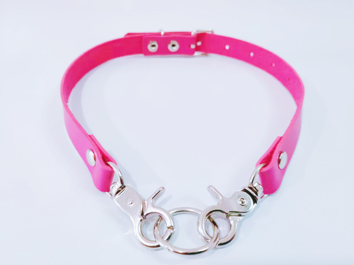 Fashion Simple Leather Buckle Punk Sexy Rings