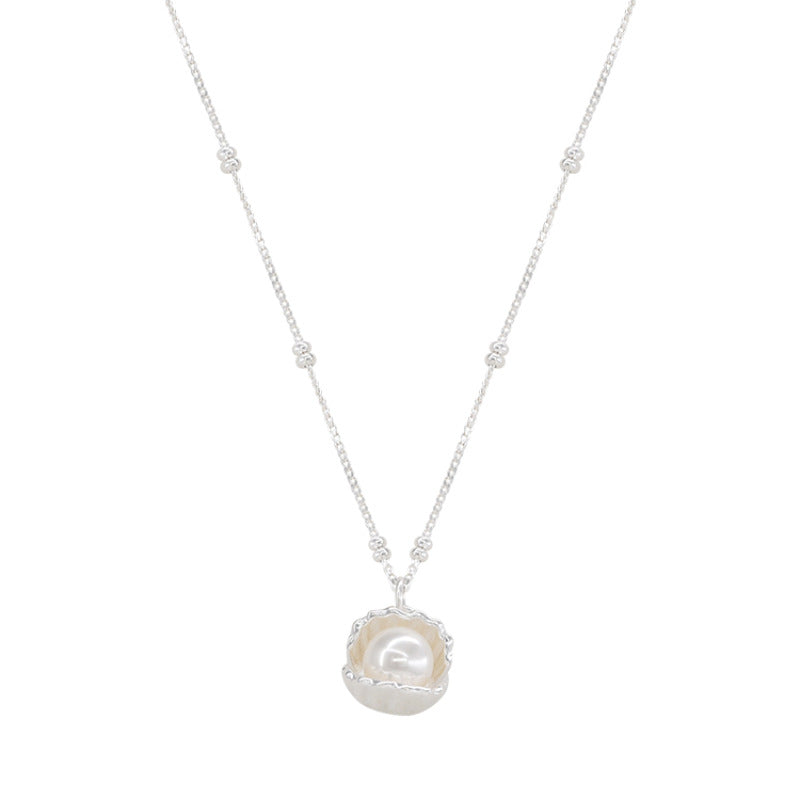 Women's Minority Pearl Shell Fashion Exquisite Twin Temperament Wild Necklace