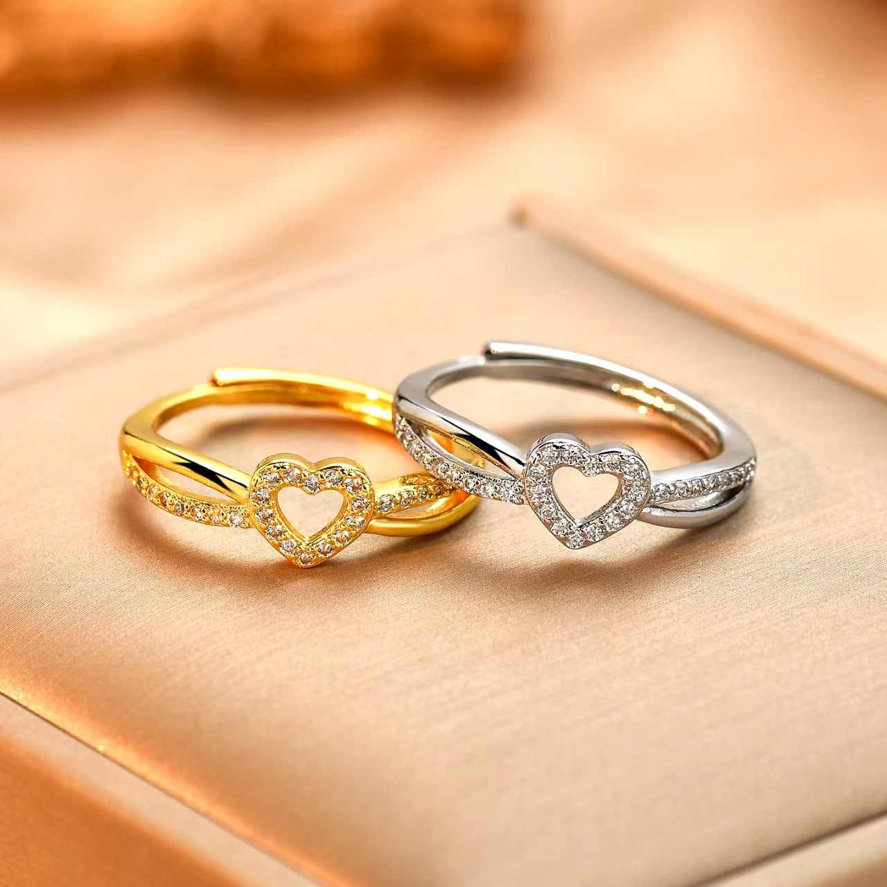 Style Personality Trendy Grace Inlaid With Rings