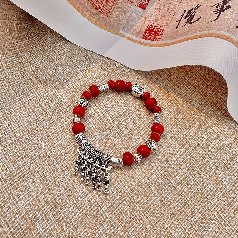 Niche Retro Chinese Beaded Handmade Stall Bracelets