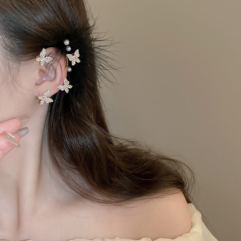 Super Fairy Bridal Feather Tassel Fashion Unique Design Earrings