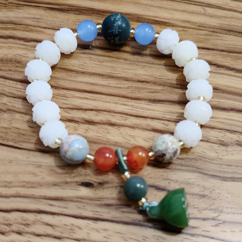 Bodhi Pumpkin Crafts Gift Buddha Beads Bracelet