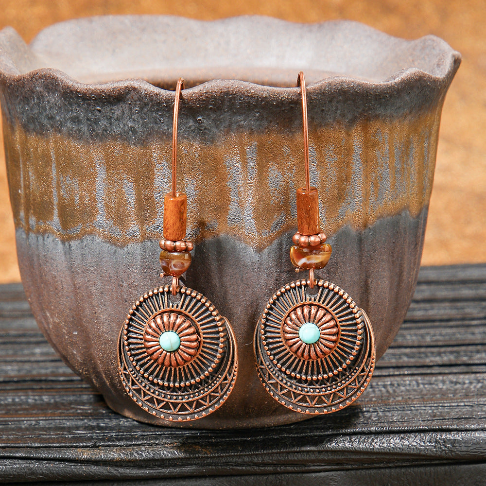 Attractive Antique Bohemian Ethnic Style Handmade Earrings