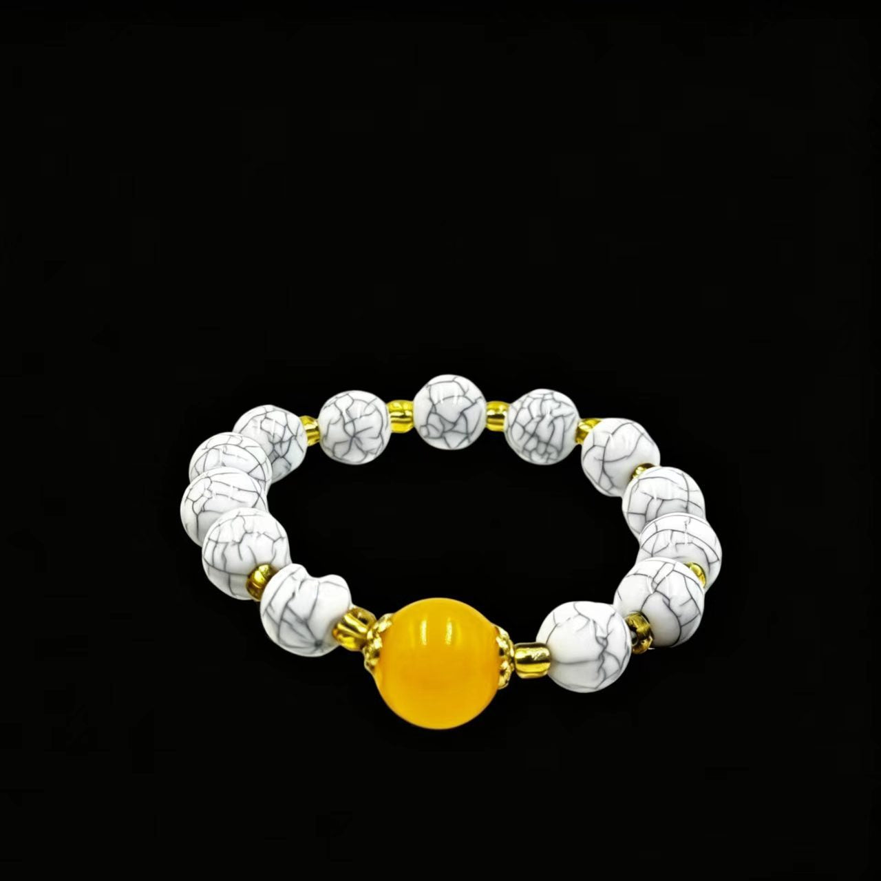 Beads Lucky Green Pine Star Moon Collectable Live Bracelet