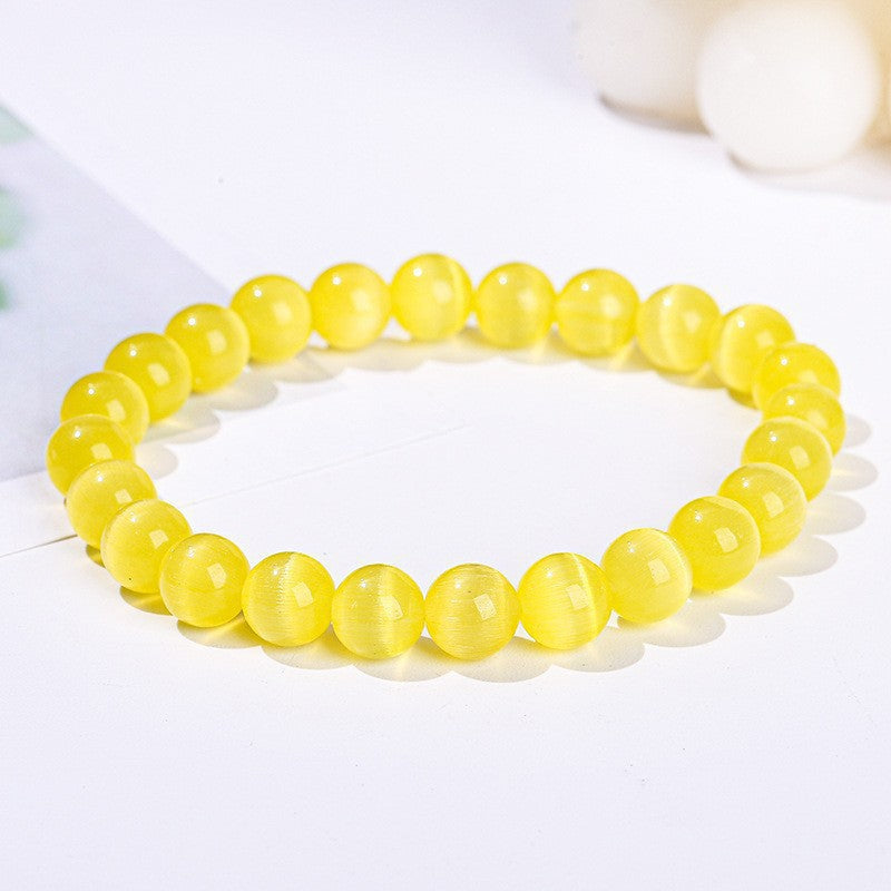 Color Opal Simple Crystal Single Loop Fashionable All Match Bracelet