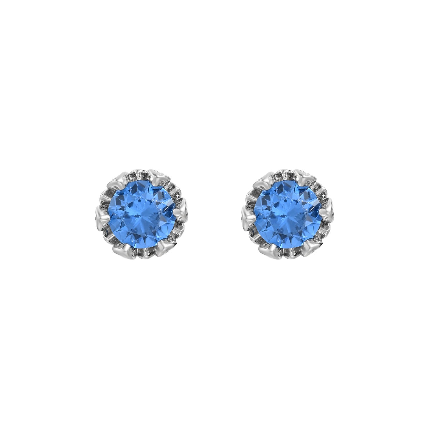 Flower Sier Needle Simple Fashion High Sense Stud Earrings