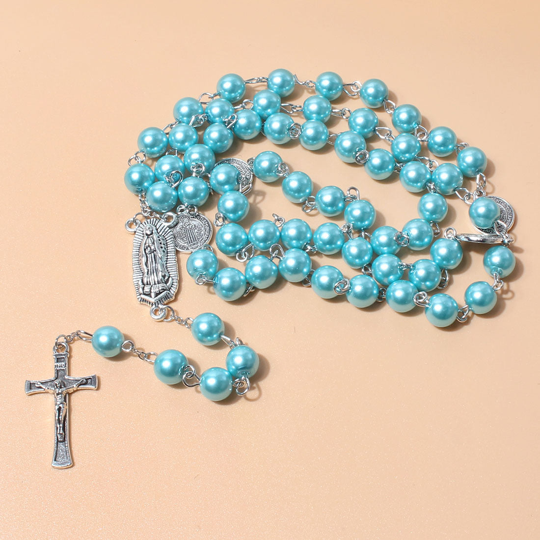 Cool Pearl Vintage Cross Beads Fashion Necklaces