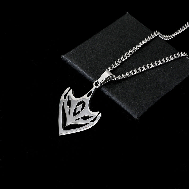 Women's & Men's Fashion Mask Titanium Steel Two-dimensional Original God Surrounding The Pendants