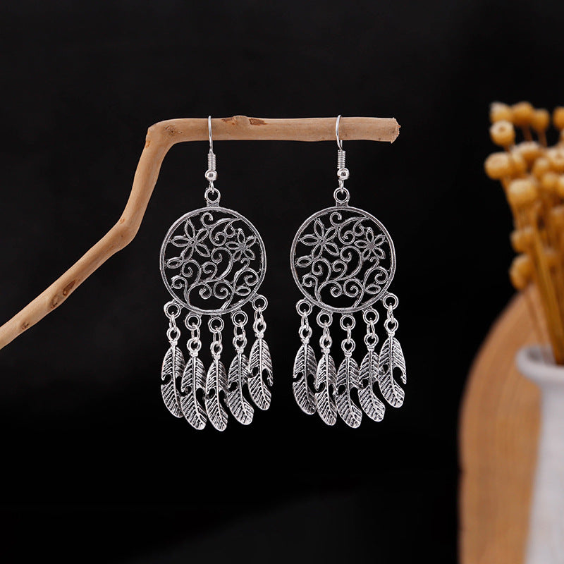 Ethnic Style Artistic Elegant Metal Tassel Earrings