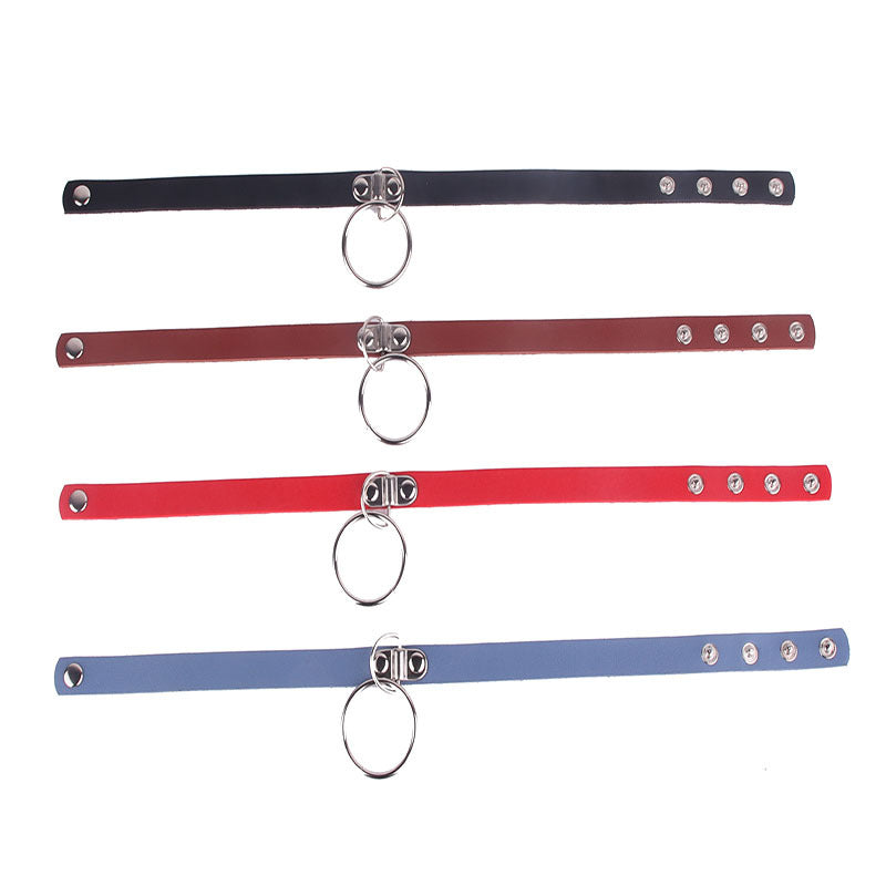 Little Devil Metal Fashion Soft Leather Collar