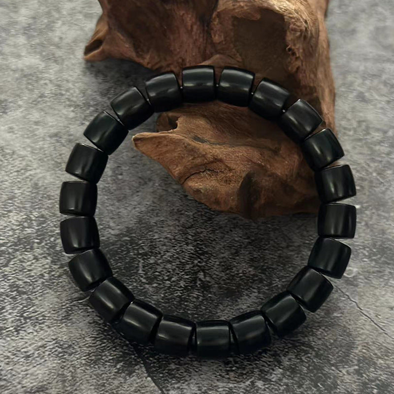 Ebony Beads African Purple Sandalwood Wooden Rosewood Crafts Buddha Bracelets