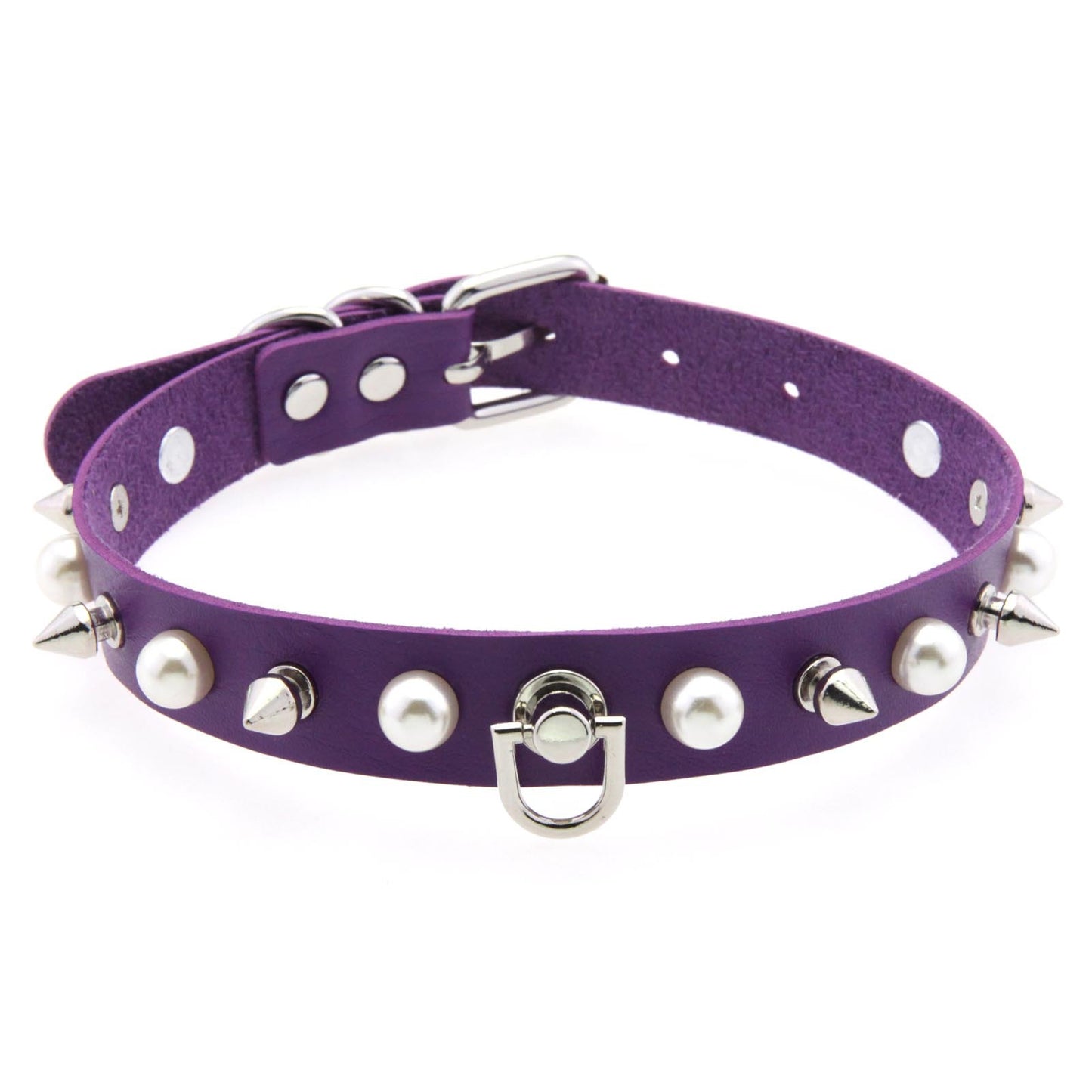 Nail Creative Imitation Pearl Rivet Buckle Clavicle Chain Sexy Collar
