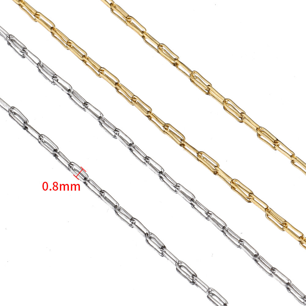 Innovative Chain Titanium Real Gold Color Jewelry Accessories