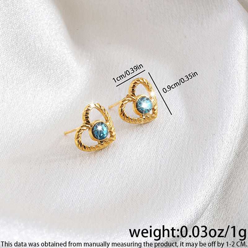 High-grade Fashionable Versatile Micro Diamond Butterfly Earrings