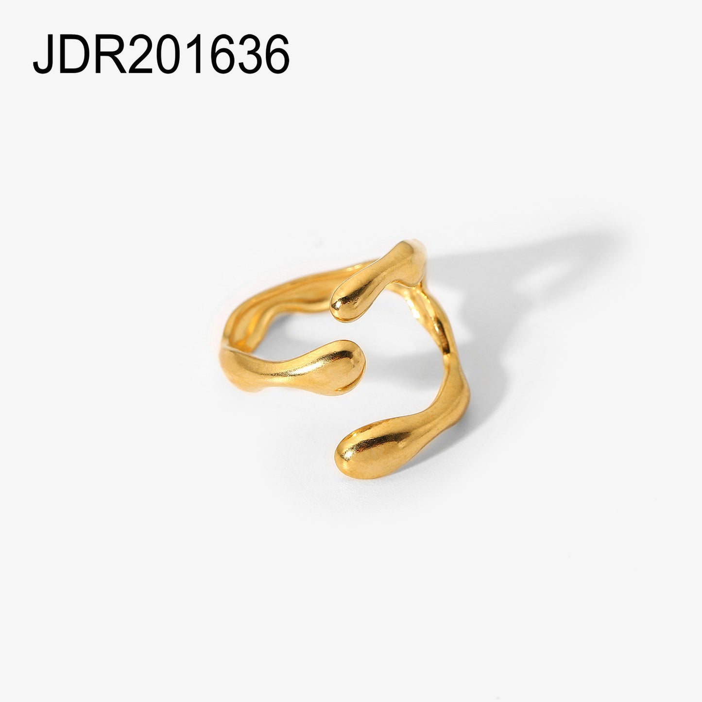 High-grade Simple Gold Steel Series Stainless Rings