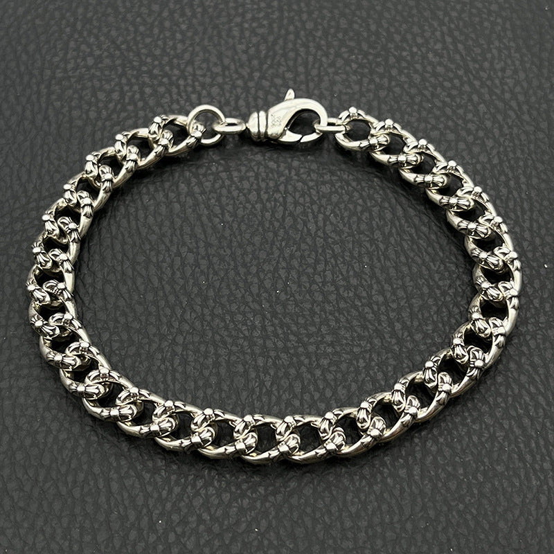 Women's & Men's Fashion Crook Vintage Sword Letter Dice Scout Bracelet