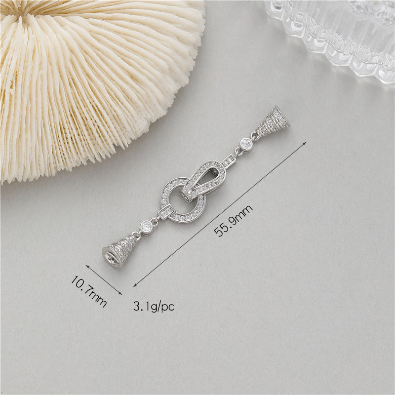 Glamorous Elegant Pearl Buckle Connection Closing Jewelry Accessories