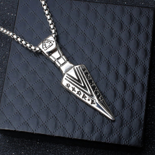 Women's & Men's Rune Arrow Titanium Steel Fashion Creative Necklaces