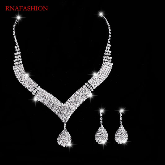 Fashion Bride Wedding Female Rhinestone Chain Earrings