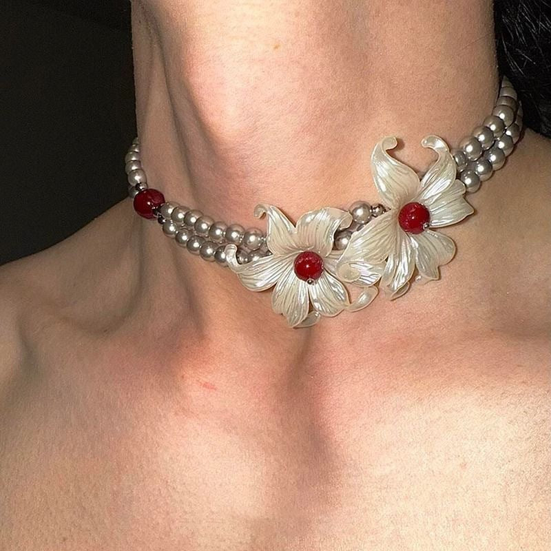 Hot Butterfly Leather Punk Rock Clavicle Collar