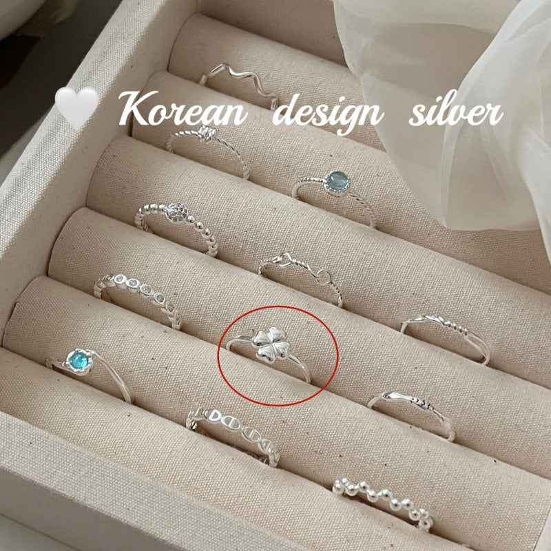 Sier Aquamarine Zircon Collection Twin Niche High Rings