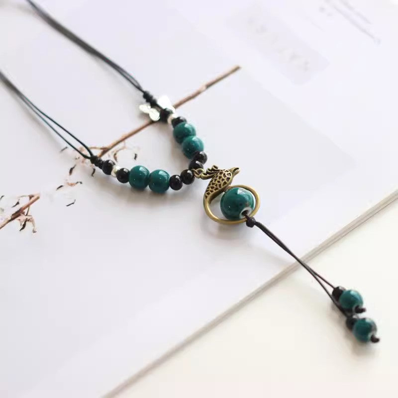 Women's Q. Ger Ethnic Style Retro Easy Matching Pendants