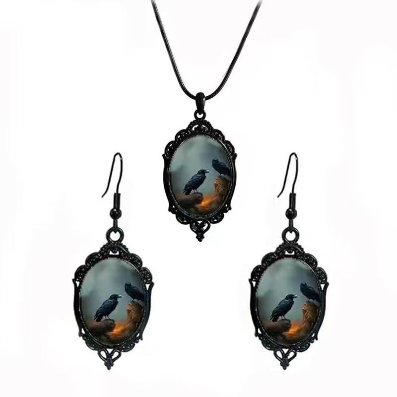 Fashion Elegant Glass Suite Romantic Gift Jewelry Set