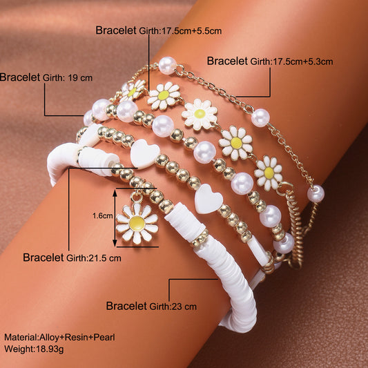 Little Daisy Suit Set Ethnic Style Bracelets