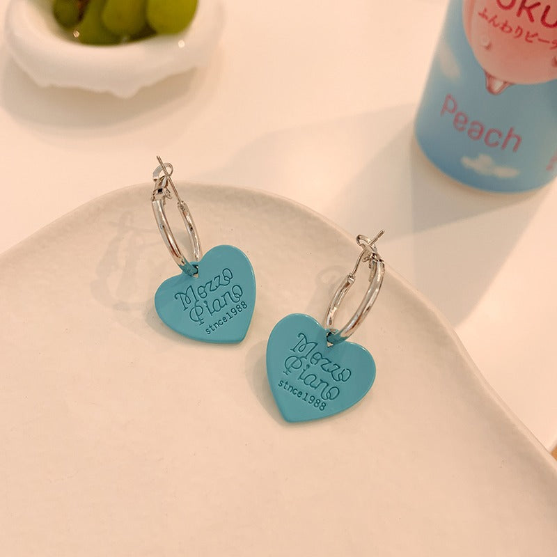 Women's Fashionable Round Face Temperament Auricular Needle High-grade Cute Earrings