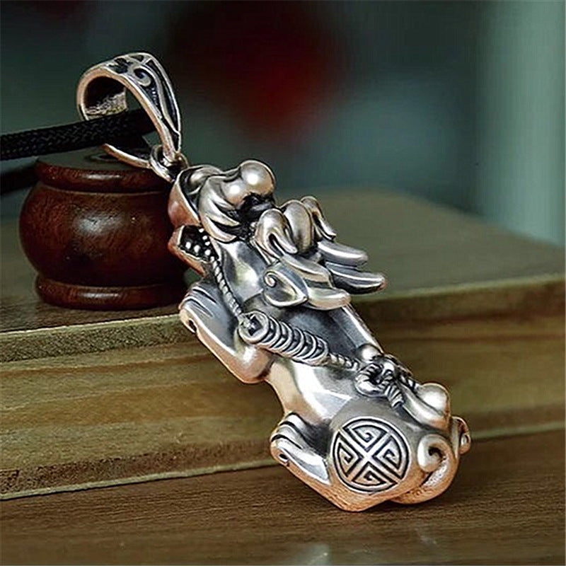 Men's National Fashion Domineering Thai Sier Retro Personalized Necklace