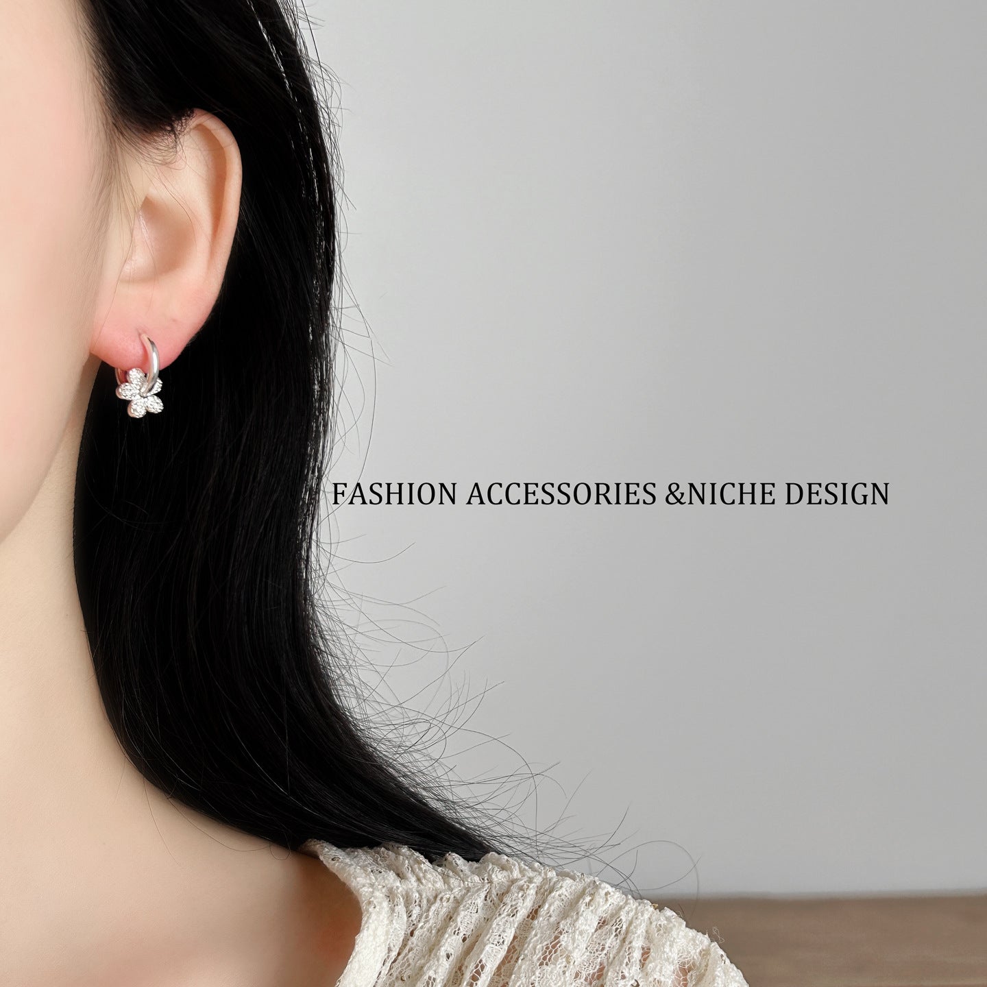 Chain Ear Clip Female Niche Design Stud Earrings
