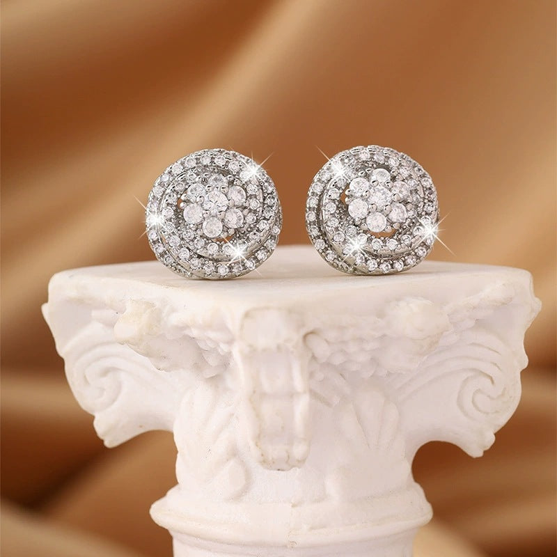 Copper Elegant Graceful High-grade Hollow Design Rings