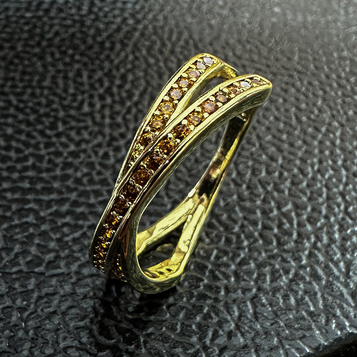 Women's & Men's Unique Cross Shape Design Micro Inlaid Zircon Rings