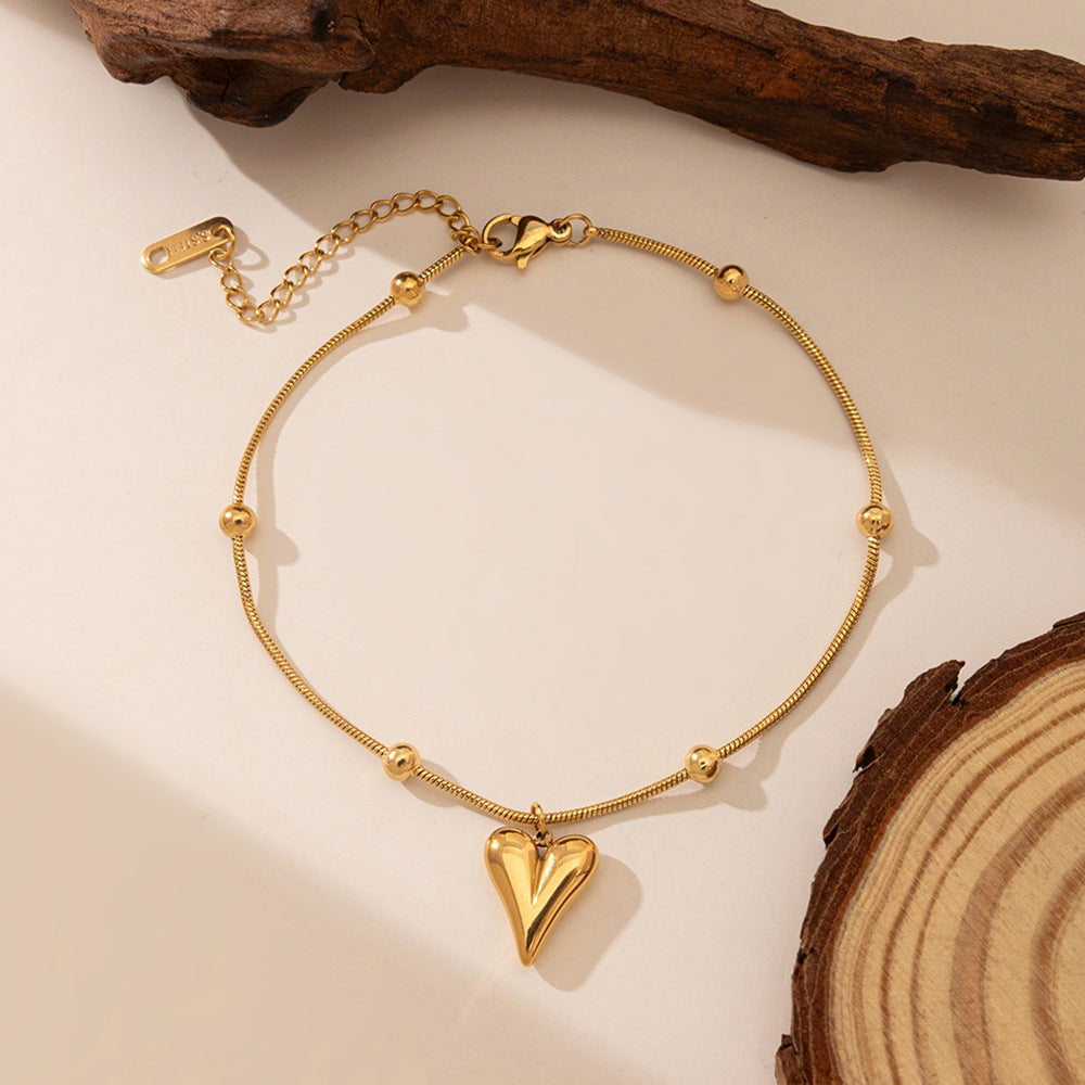 Women's Steel High-grade Gold Does Not Fade Anklets
