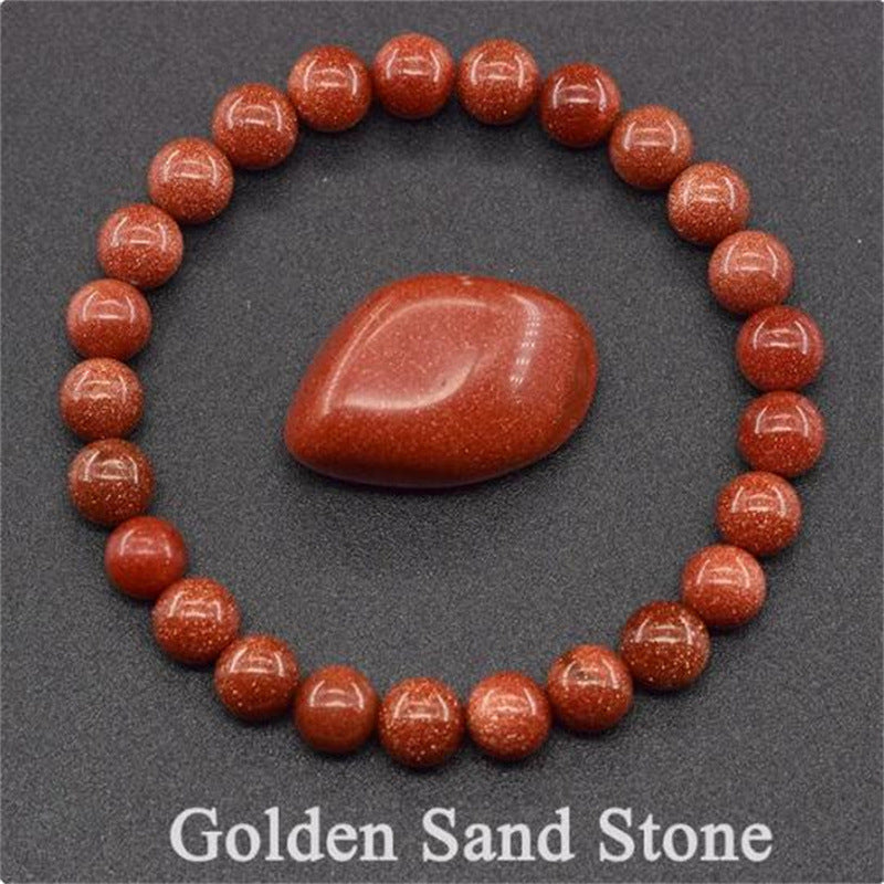 Red Green Treasure Amethyst Sunstone Lapis Lazuli Tiger Eye Handmade Bracelets