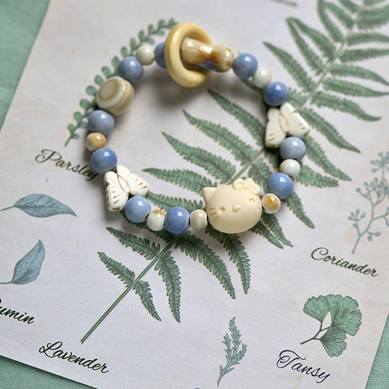 Ceramic Hand-woven Artistic Chinese Style Fresh Bracelets