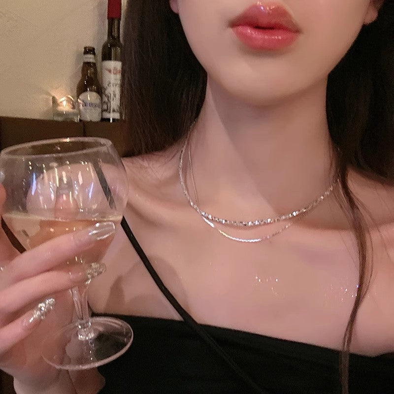 Women's High-grade Butterfly Pearl Style Niche Clavicle Chain Light Luxury Necklaces