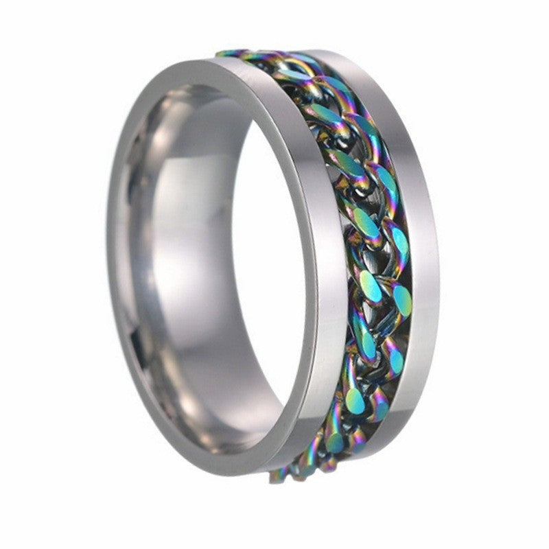 Cool Titanium Steel Couple High Quality Rings