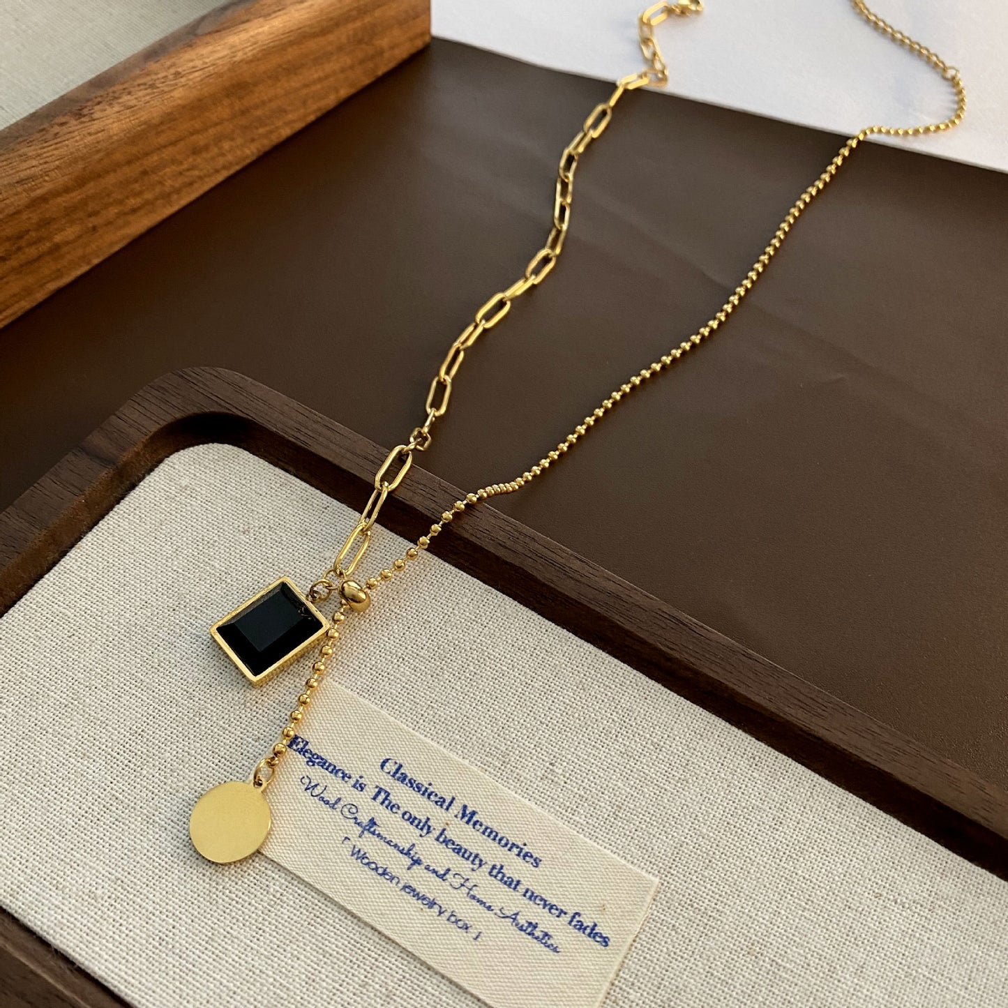 Women's Steel No Fading Size Adjustment Elegant Necklace