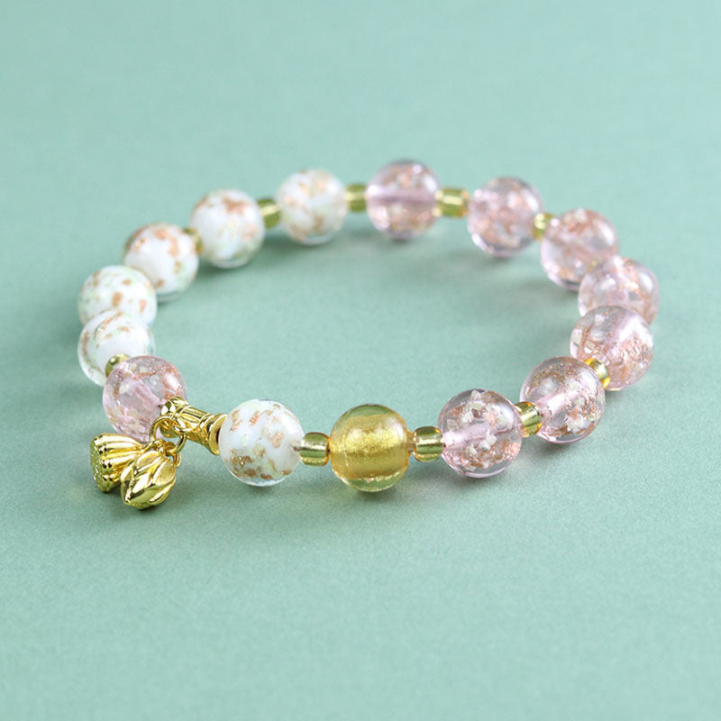 Women's Light Luxury High-grade Luminous Glaze Chinese Beaded Scenic Bracelet