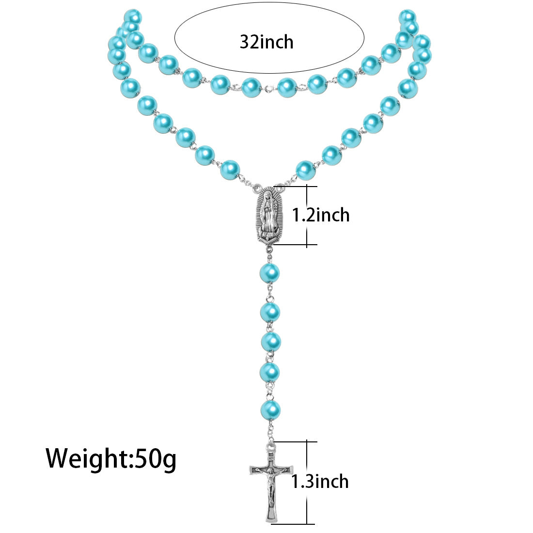 Cool Pearl Vintage Cross Beads Fashion Necklaces