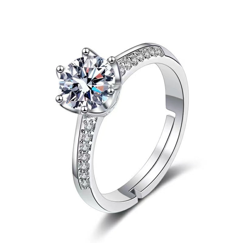 Streaming On Moissanite Female Affordable Luxury Fashion Rings