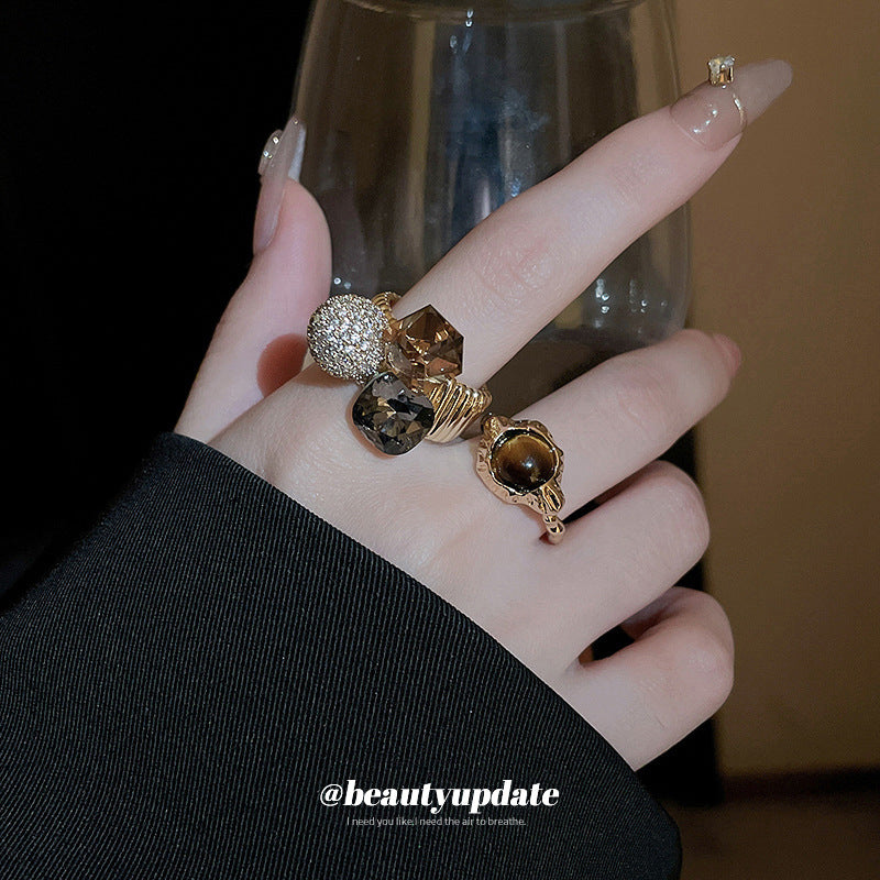 Retro High Sense Index Finger Temperamental Rings