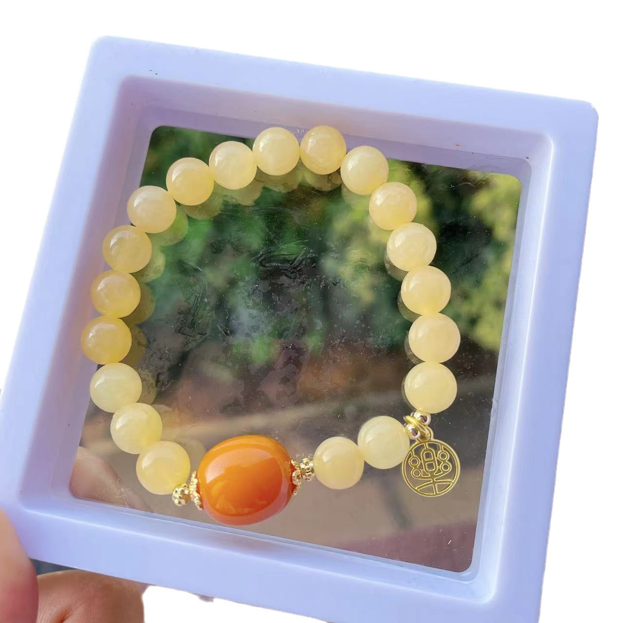 Caramel Alluvial Gold Plated Stretch Gift Bracelets