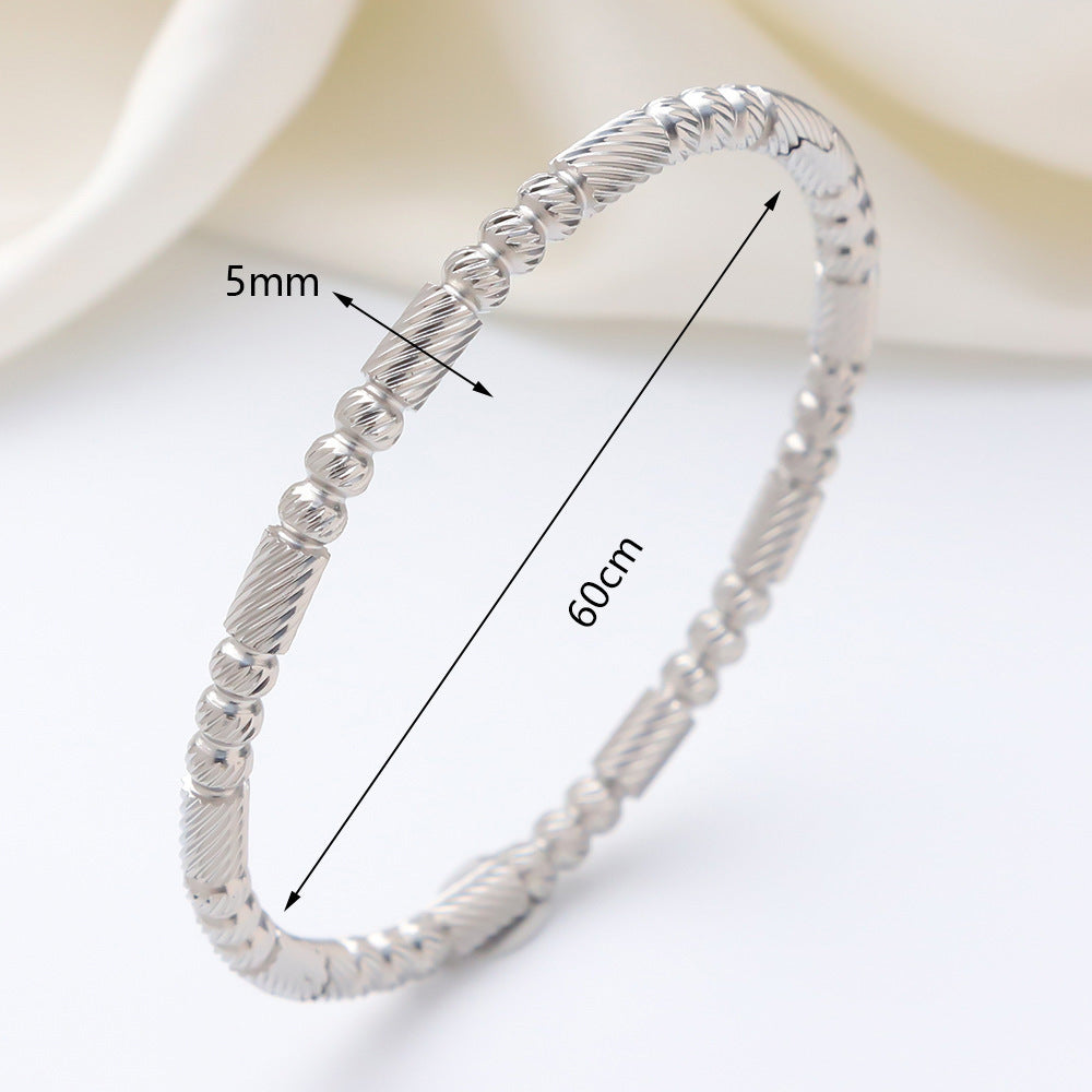 Titanium Steel Stainless Real Gold Furnace Bracelets