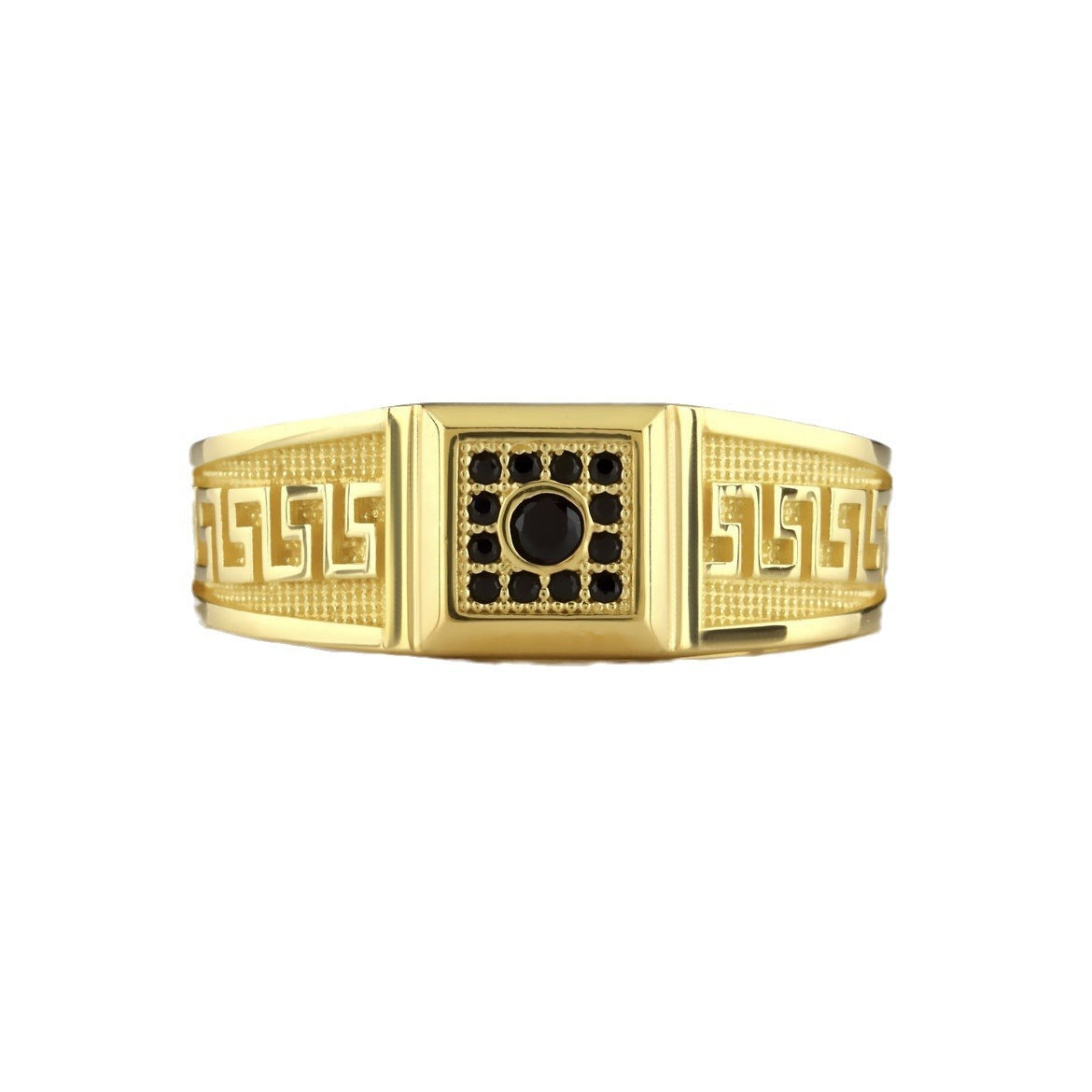 Men's Man's Gold Hip Hop Ornament Rings